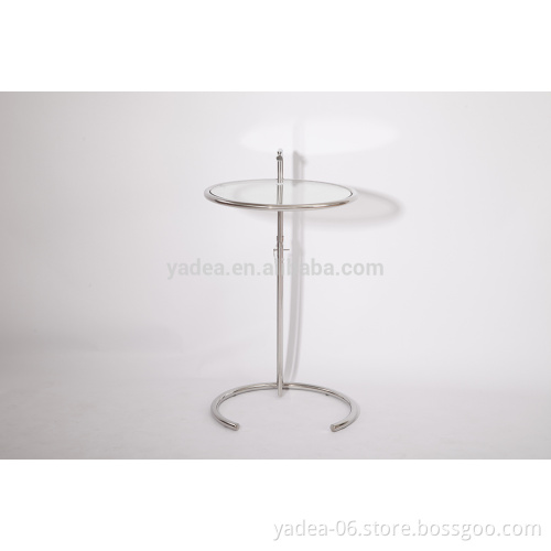 Eileen Gray Tempered Glass Top Adjustable Height E1027 Coffee Table